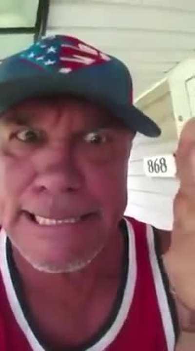 Guy fights a wasp nest with his mouth