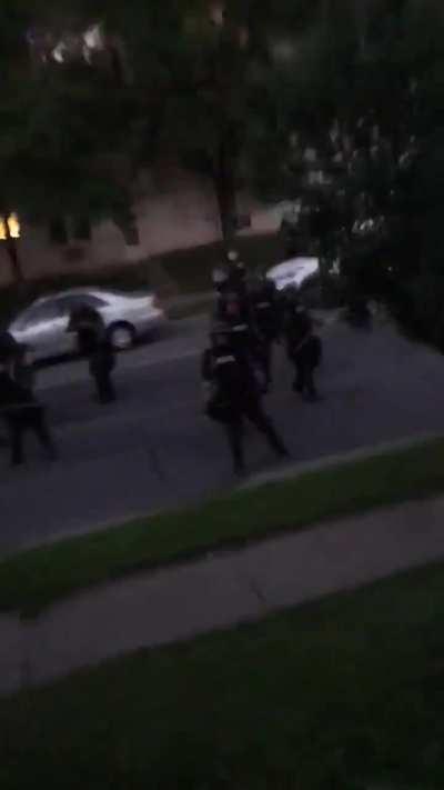 remember that time the police shot at people on their own property in the USA after giving them an unlawful order?