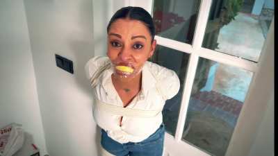 Lola Lu:Curious Step Mum finds bondage pics on her Dominant Step Son's laptop