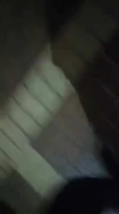 Closer view of the Iranian missile strike on the Dimona nuclear site