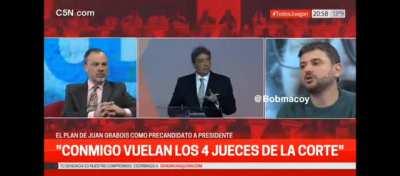 Grabois: si soy presidente, la corte vuela...