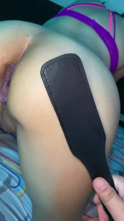 Had to get spanked today for being a brat 🤭