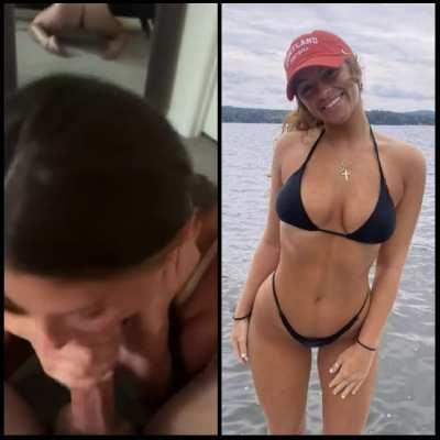 Relax and let her do all the work.