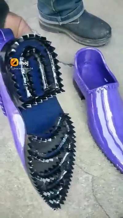 These iron shoes