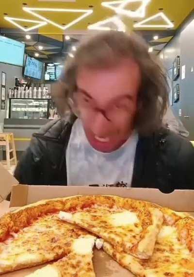 nga is geeked over pizza 😭