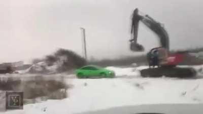 I'll fuck with this dude that has an excavator - WCGW