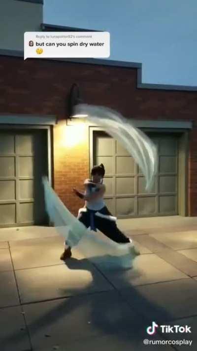 Katara water bending cosplay
