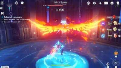 Diluc just being a badass