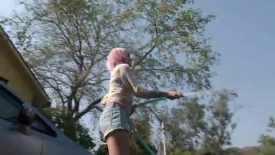 Tanya Sharma hot car wash scene