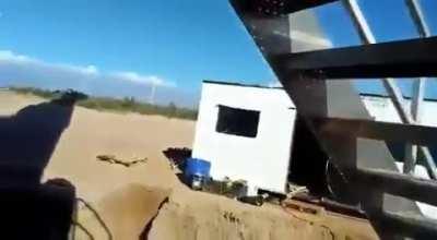 High voltage arc in transmission line in La Rioja, Argentina