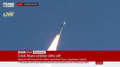 United Arab Emirates launched its first interplanetary mission to Mars