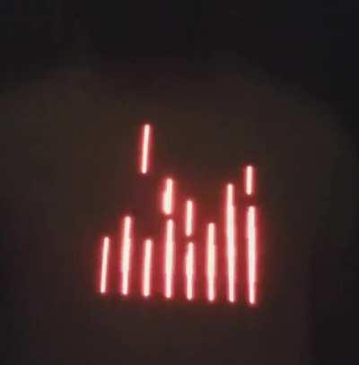 I used my LED Fabric to make a motion responsive shirt. As I jump the LEDs behave as grains of sand.