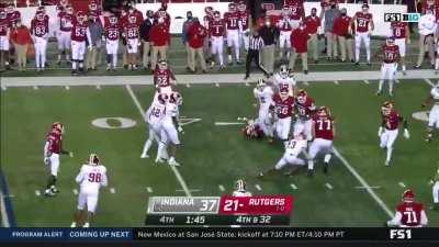 Insane lateral touchdown by Rutgers that was called back