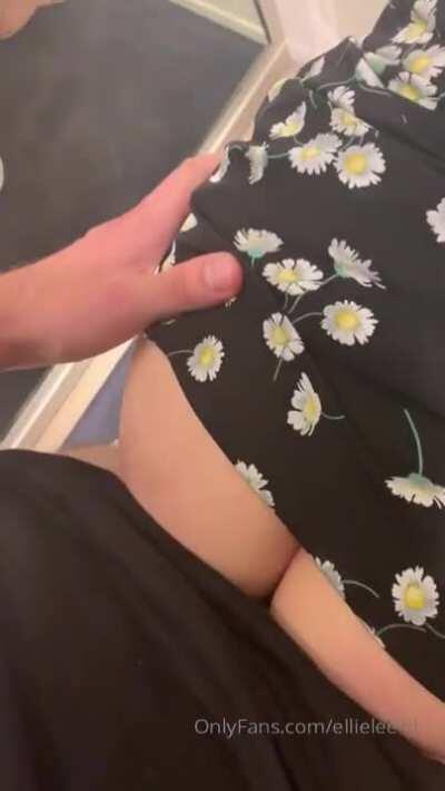 Ellie Leen sneaks you into a public bathroom