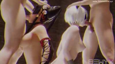 2b Deepthroat Foursome (Bewyx)