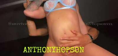 She couldn’t wait for me to get her panties down and put my cock inside her . And that view !!