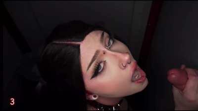 Goth Pawg Gets Creampied in the Booth