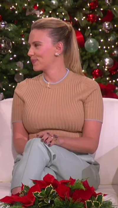 Joy to the world, Mommy Scarlett Johansson has come