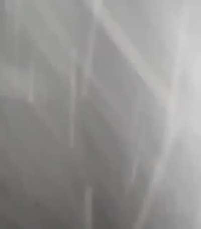 Result of a Russian missile strike on a thermal power plant in the Kharkov region