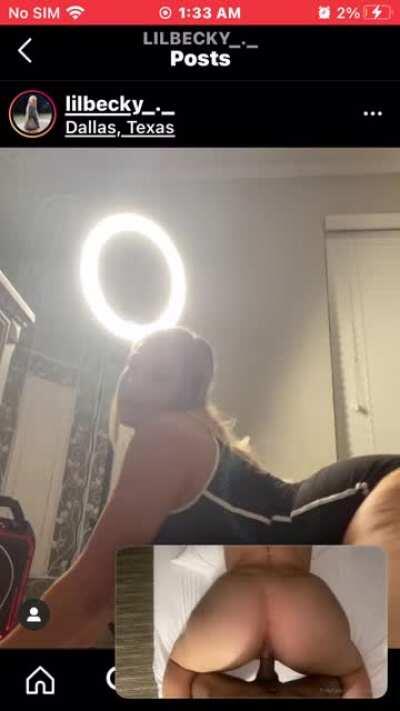 She Throws it back on the dick 😩💦 like how she twerk 🥴 dm for full video📲