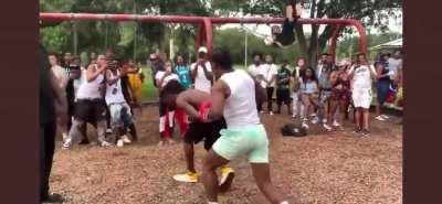 HMJB while I swing during a boxing match