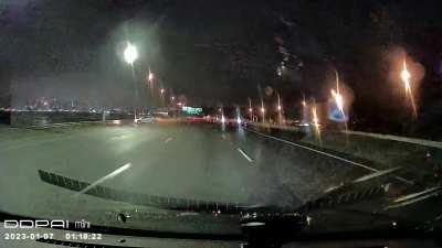 Caught on dashcam
