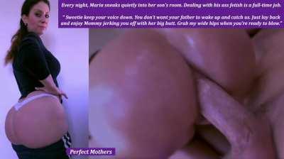 Maria's round Mommy butt drives her son bonkers.