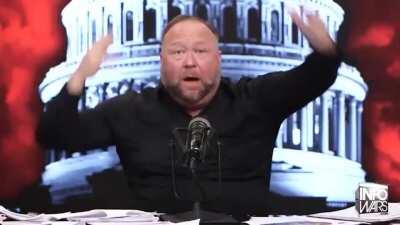 Alex Jones breaks character and disavows Qanon