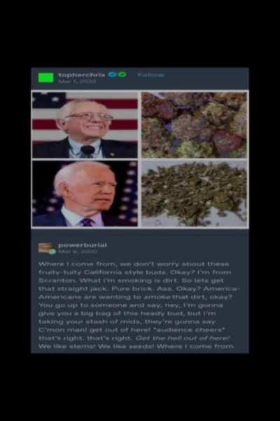 Joe Biden smokes that Dirt
