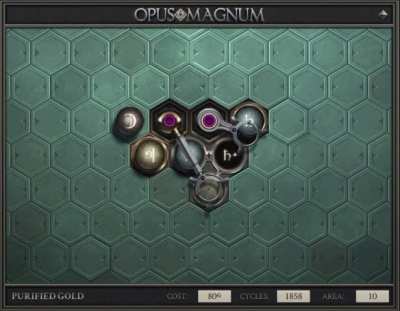 My best attempt for area optimization on purified gold