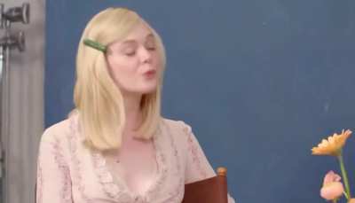 Timothée Chalamet awkward reaction to Elle Fanning saying that her favorite artist of 2024 is Doechii.