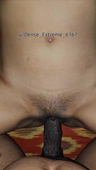 After long drive, girl creaming on my cock