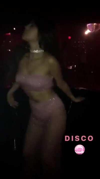 Selena living it up
