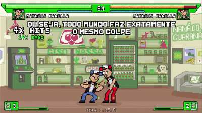 Adicionei um NOVO GOLPE aos personagens do meu JOGO DE LUTA DO COISA NOSSA! É um novo golpe básico aéreo.