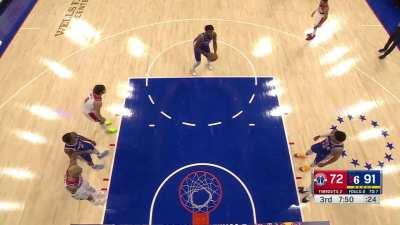 [Highlight] Joel Embiid lets out a scream while shooting free throws