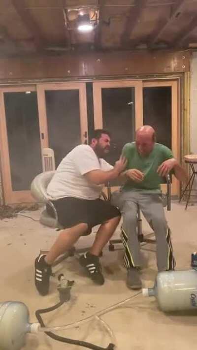 WCGW smoking a bowl attached to a vacuum pump, attached to a home made helmet on your head? I guess depending on who you ask, this went right.