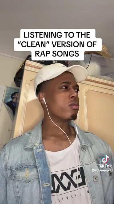 Clean versions of rap songs