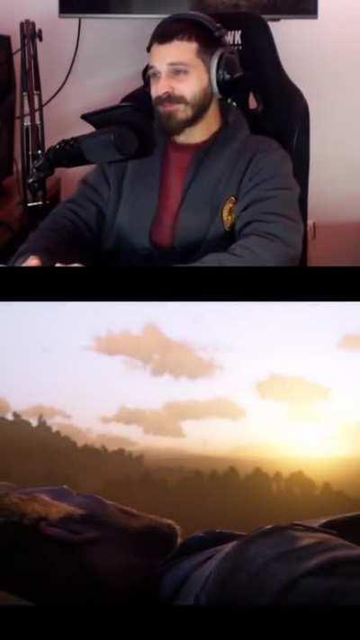 streamer's reaction to the ending after 7 years. his face tells everything..