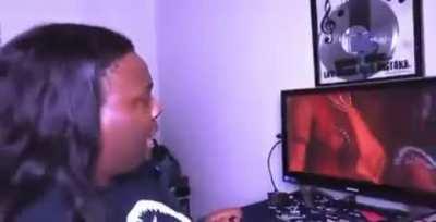 me when im in my neigbors house and the house cat that i didnt know existed rubs their body on my legs