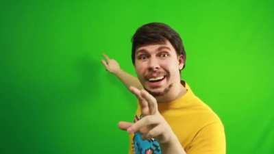 MrBeast with green screen template
