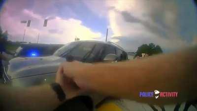 Woman with child in car rams multiple people & police cars while trying to avoid arrest