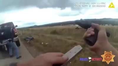 Paul Askins attempted to draw down on th' honerable sheriff of Nottingham.