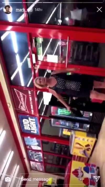 Old lady throws n word then gets taken down