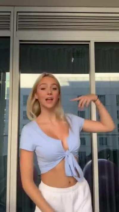 blue top that’s going to make you…