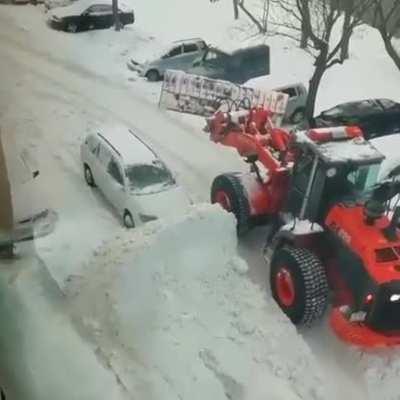 Don’t park in the fire lane when it snows