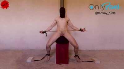 Restrained Sybian Prostate Stimulation Multiple Orgasms