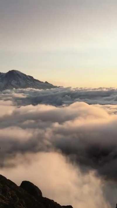 🔥 Mountains breaking through the cloud line 🔥