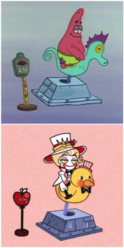 Lucifer and his rubber duckie. 