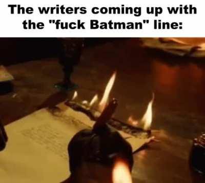 They also had the audacity to put that line in the season 1 trailer