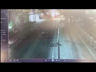 motorcycle collision, bus, beating heart.